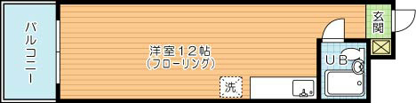 ルミナス 202号室 間取り