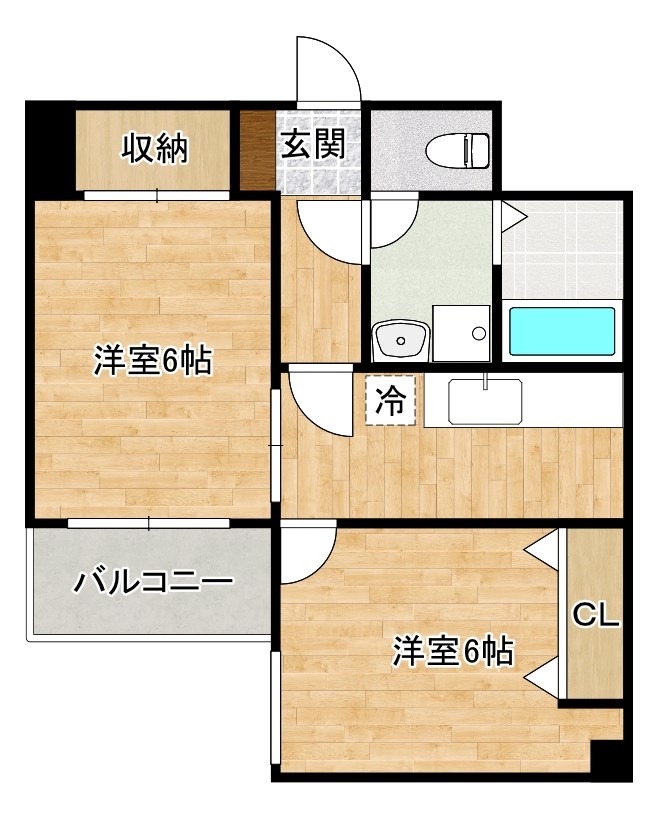 アヴィニール中井 405号室 間取り