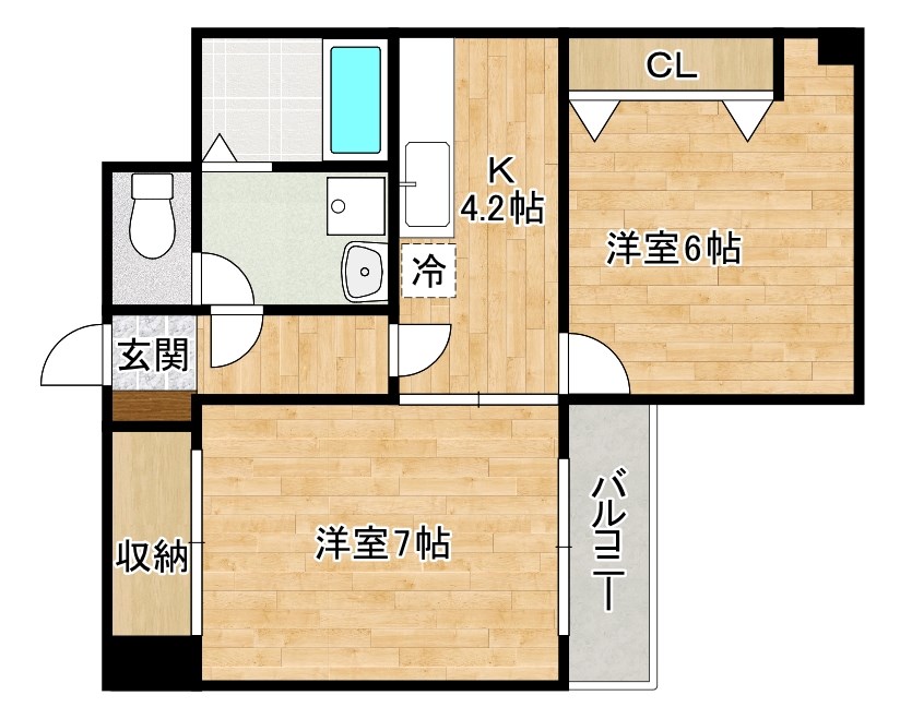 アヴィニール中井 間取り図