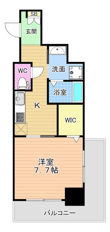 FLATS別院(フラッツ別院) 302号室 間取り