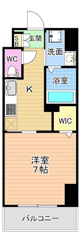 FLATS別院(フラッツ別院) 504号室 間取り