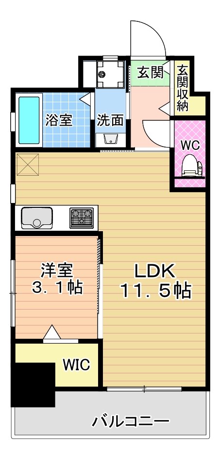 FLATS別院(フラッツ別院) 205号室 間取り