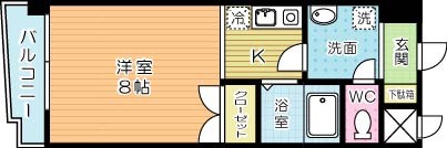 ジュネス壱番館 602号室 間取り