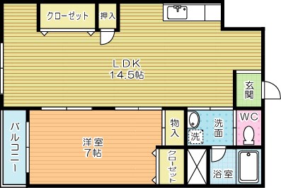 大喜ビル 304号室 間取り