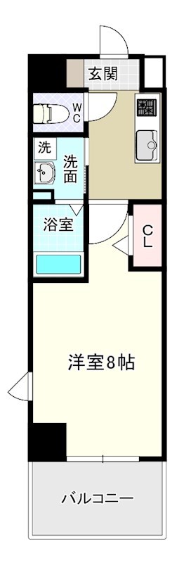 MDI　Prosperare　北九州市立大学前(MDIﾌﾟﾛｽﾍﾟﾗｰﾚ北九州市立大学前) 501号室 間取り