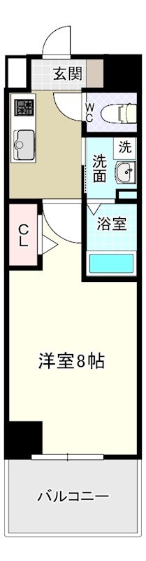 MDI　Prosperare　Kitakyudaimae(MDIﾌﾟﾛｽﾍﾟﾗｰﾚ北九大前) 306号室 間取り