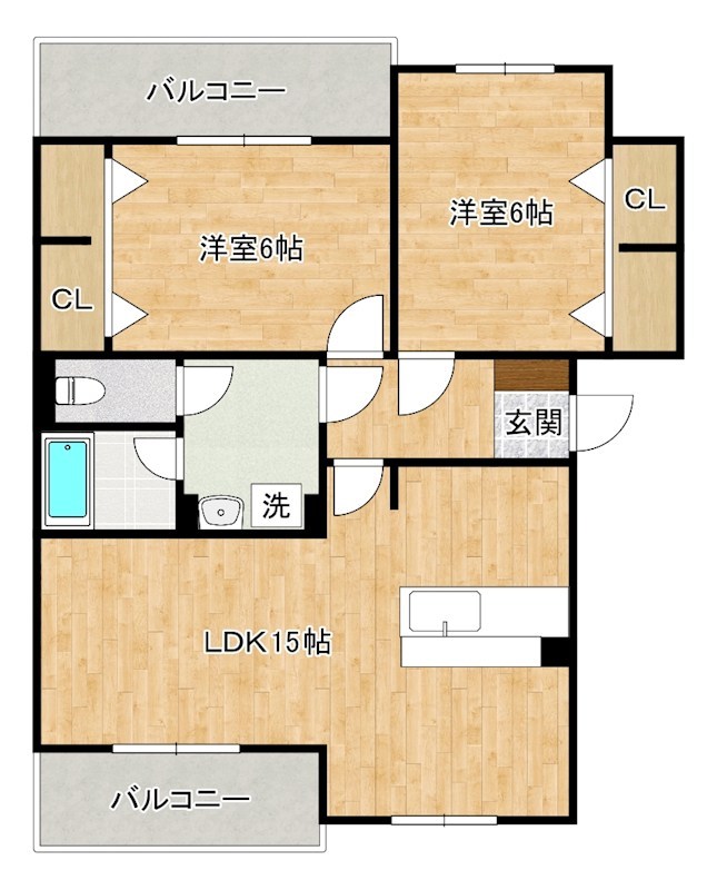プレステージ葉山 203号室 間取り