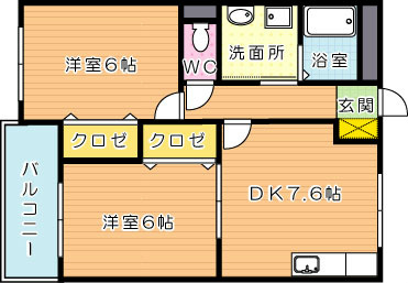 プレステージ陣原 間取り図