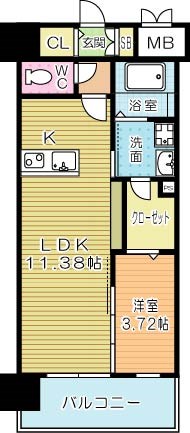 LEGEND　TAKAMI(レジェンド高見)　S棟 312号室 間取り