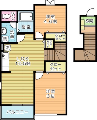 カルムフローレ 間取り図