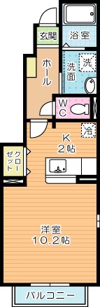 サニータウン曽根Ｃ 101号室 間取り