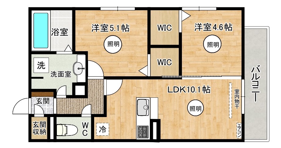AURALEE足立（オーラリー足立） 301号室 間取り