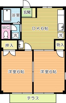 ファミールヤエス 101号室 間取り