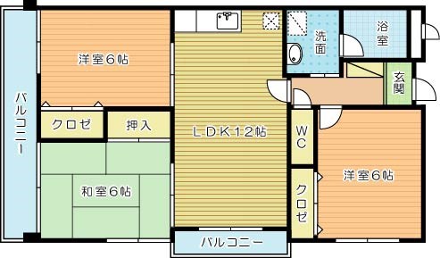 デニエ守恒 201号室 間取り