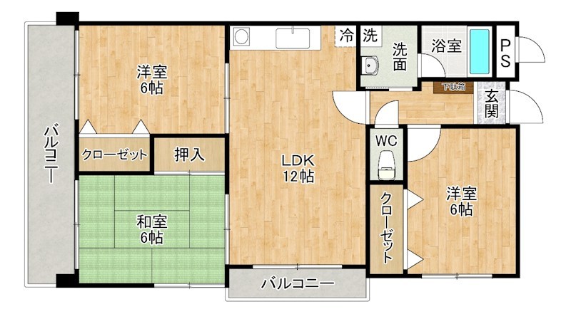 デニエ守恒 201号室 間取り