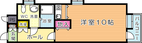 オリエンタル江南町 701号室 間取り