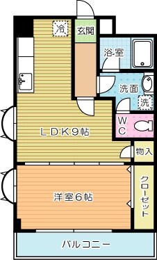 アヴィニール吉野 401号室 間取り