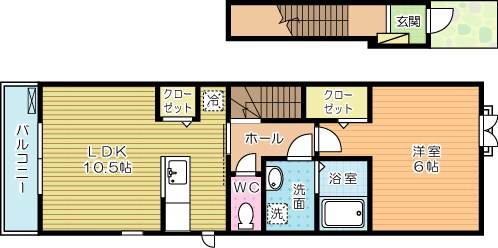 メゾンタウルスⅠ 201号室 間取り