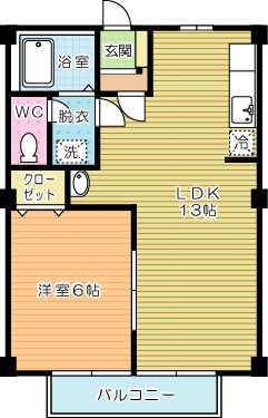 ファミールヒイラギB 201号室 間取り