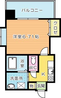 協和大手町ＢＬＤ 605号室 間取り
