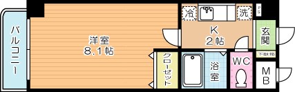 ネット志徳 403号室 間取り