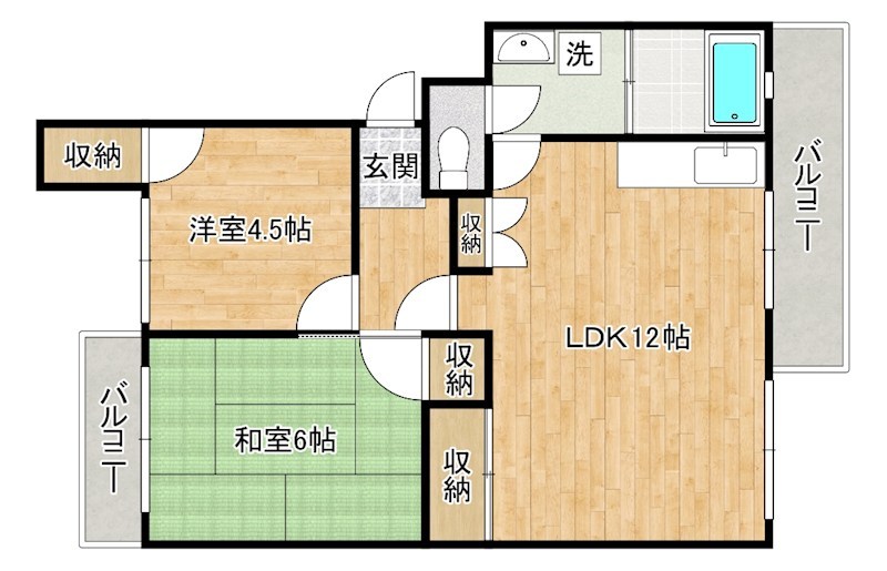 富士見サンハイツ 304号室 間取り