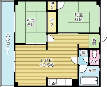 塚本コーポ 301号室 間取り