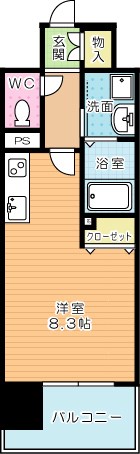 デザイナーズ　ざ・片野 302号室 間取り