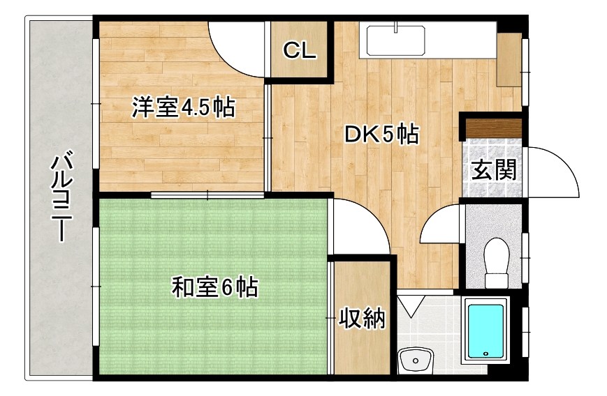 中村ビル 508号室 間取り