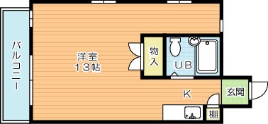 ロイヤル葉山 407号室 間取り
