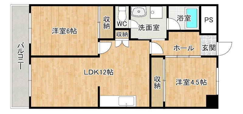 ギャランドラ片野 403号室 間取り