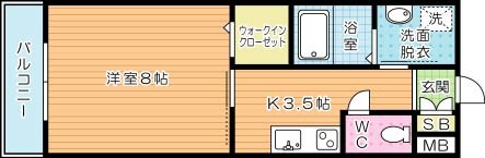 ｍａｉｓｏｎ　ｄｅ　ｐｒｅｃｉｅｕｓｅ（メゾンドプレシューズ） 1006号室 間取り