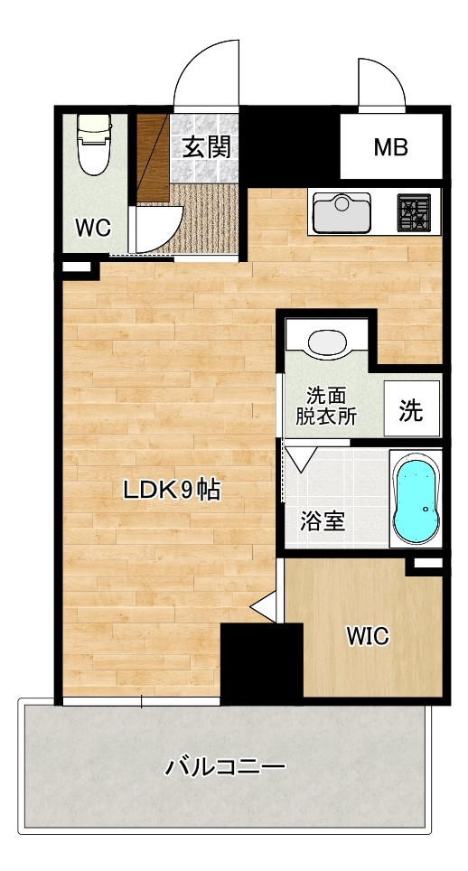 Le Ciel (ル・シエル) 202号室 間取り