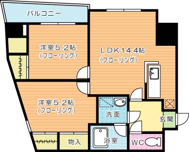 オールセインツ 間取り図