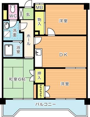 サンラビール小倉 間取り図