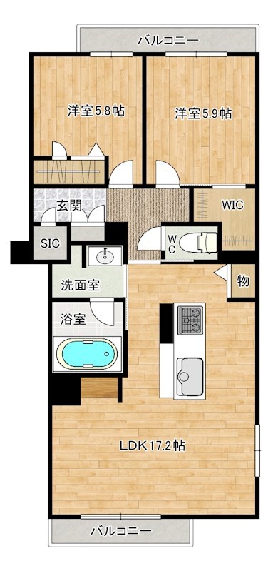 べレオ青葉 間取り図