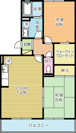 リベルテＳ　Ｂ棟 303号室 間取り