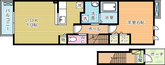 ルネス南小倉 203号室 間取り