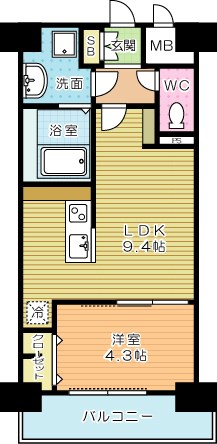 LEGEND紺屋町（レジェンド紺屋町） 803号室 間取り