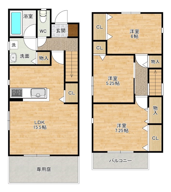 アンソレイユヒルズ小倉 間取り