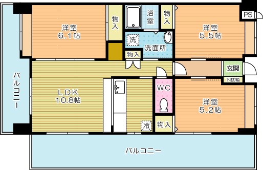 Ｂｅ！Ｓｔａｇｅ　Ｎｏａｈ 401号室 間取り