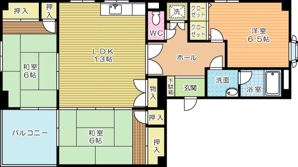 うえむらビル第１ 501号室 間取り