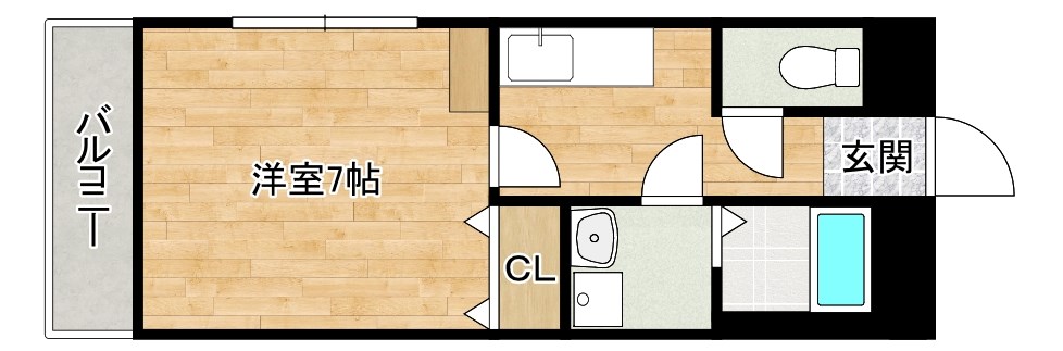 ミーナ清水 301号室 間取り