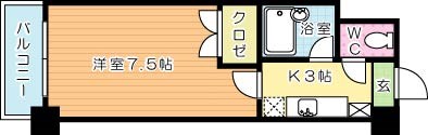 トーケン設計戸畑駅前ビルⅡ 905号室 間取り