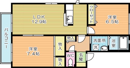 ビブレ田原　Ａ棟 間取り図