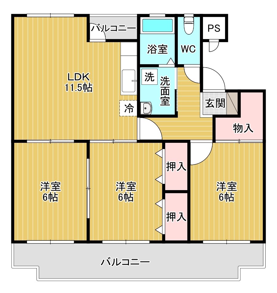 プレジデントタカヤ５ 間取り図