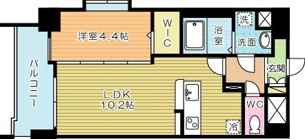 ＮＥＷ ＳＵＮ ＲＩＶＥＲ １５番館（ニューサンリバー１５番館） 間取り図