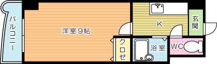 ロイヤルセンチュリー 1005号室 間取り