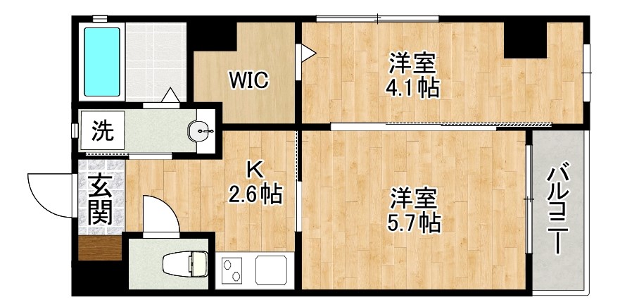 マーベラスハイム 203号室 間取り