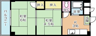 うえむらビル第３ 106号室 間取り